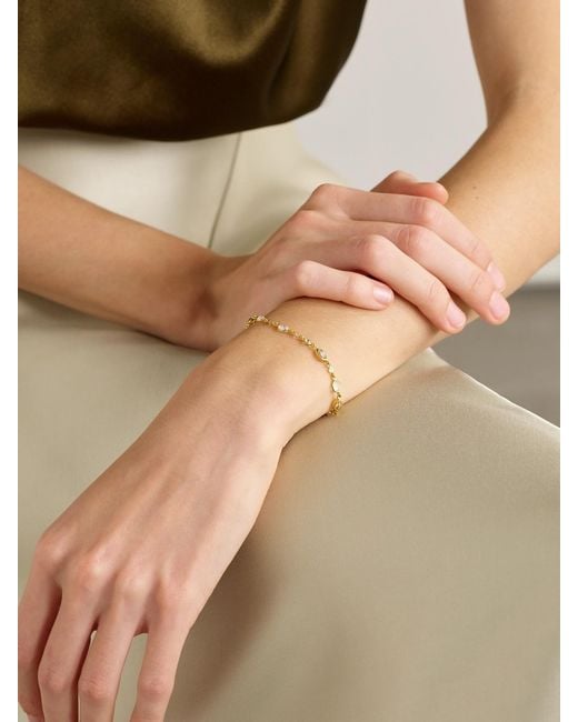 Pippa Small Natural 18-Karat Multi-Stone Bracelet