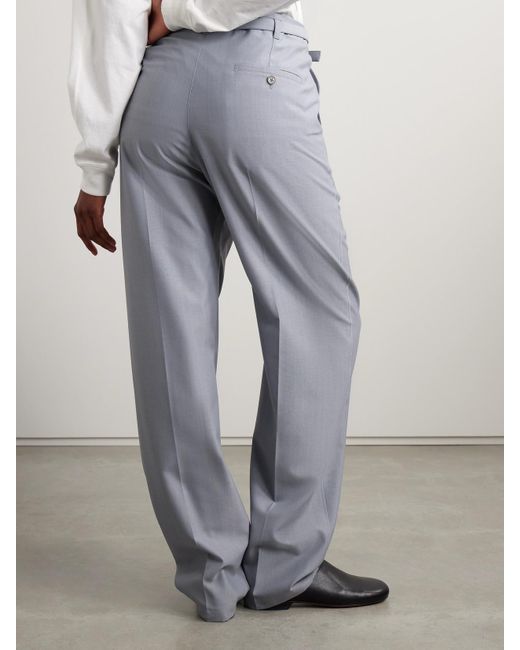 Lemaire Gray Hose Mit Geradem Bein Aus Webstoff Mit Gürtel