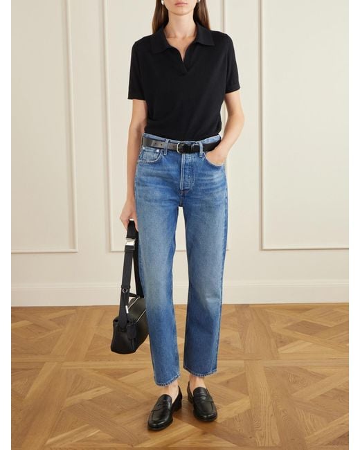 Citizens of Humanity Blue Blaine High-Rise Straight-Leg Jeans