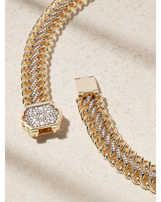 Lucy Delius Natural Medusa 14-Karat Recycled Diamond Necklace