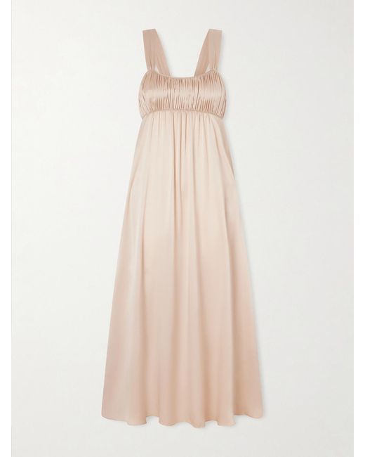 Chloé Women's Natural Silk-Satin Maxi Dress