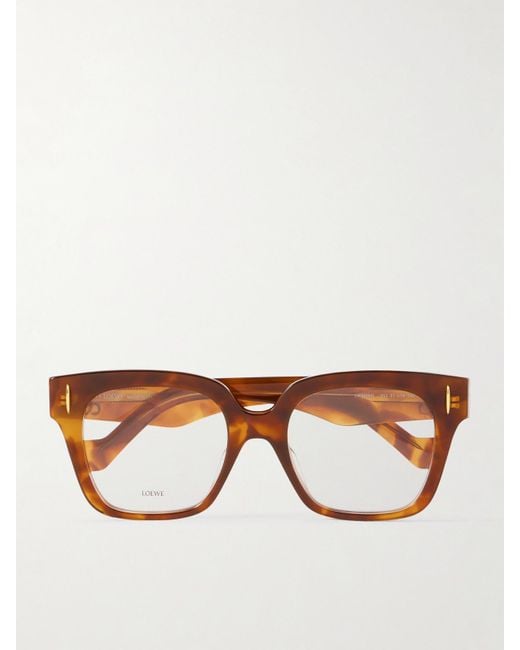 Loewe Brown Square-Frame Acetate Optical Glasses