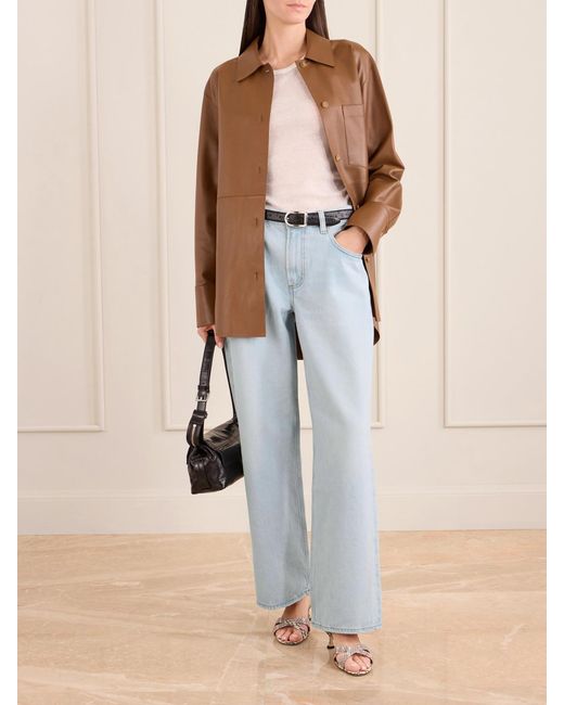 Citizens of Humanity Blue Lindz Mid-Rise Straight-Leg Jeans