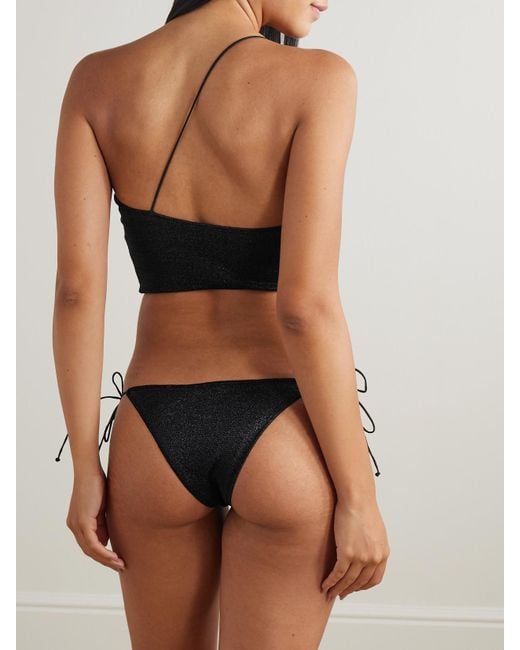 Oseree Black Asymmetrischer Bikini