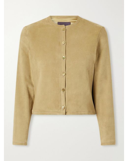 Stouls Natural Astrid Suede Cardigan
