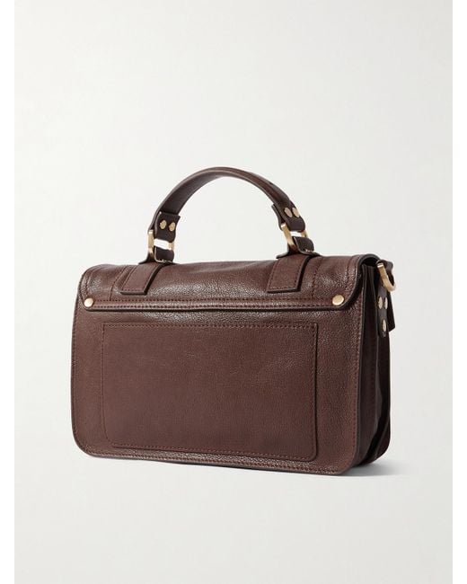 Proenza Schouler Brown Ps1 Tiny Textured-Leather Shoulder Bag