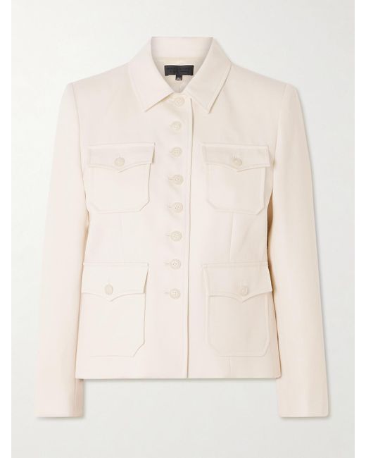 Nili Lotan Natural Jamison Wool-Twill Jacket