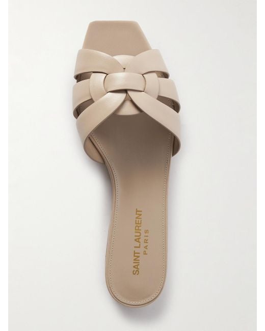 Saint Laurent Brown Nu Pieds 05 Vit Ver Soft Sl Sa Sandal
