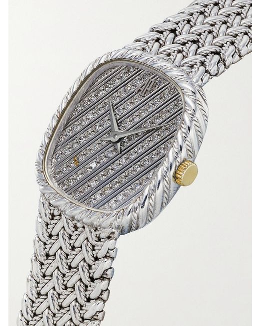 Stephanie Windsor White Audemars Piguet Vintage 1980S Hand-Wound 24Mm 18-Karat And Diamond Watch (Fits Up To 6.2' Wrist)