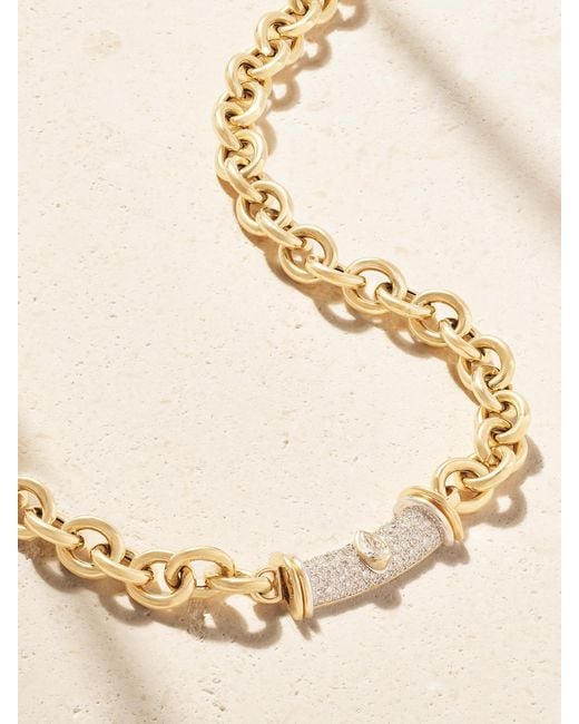 L'Atelier Nawbar Natural Warrior Princess 18-Karat Diamond Necklace