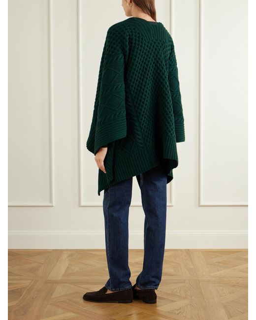 James Purdey & Sons Green Lammer Muir Wool And Cashmere-Blend Cape