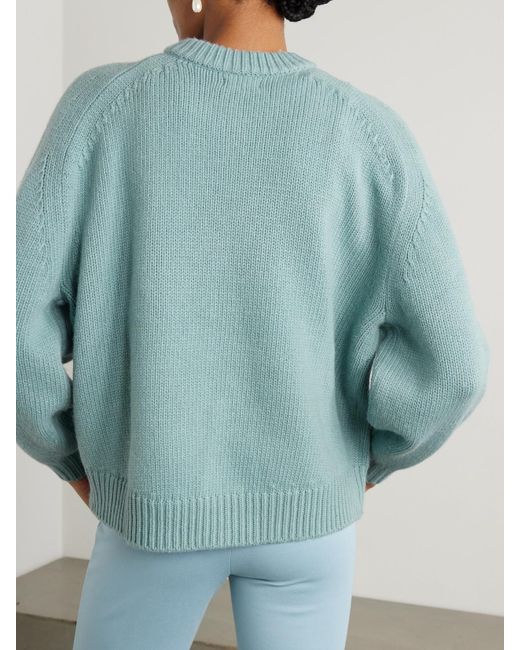 Staud Blue Wilson Pullover Aus Einer Wollmischung