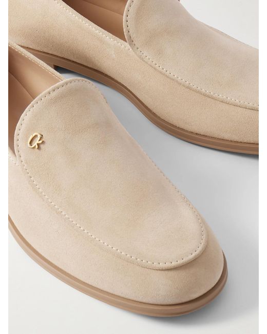 Mocassins En Daim À Ornements Gianvito Rossi en coloris Natural