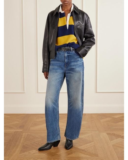 Nili Lotan Blue Tribeca Cotton-Blend Jeans