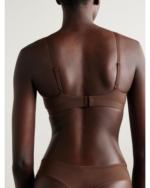 Skims Brown Fits Everybody Crossover Bralette