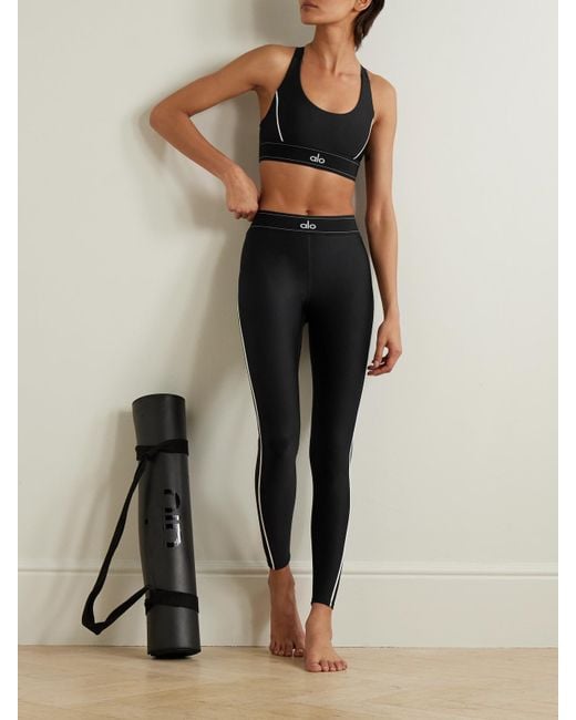 Alo Yoga Black Suit Up Airlift Leggings