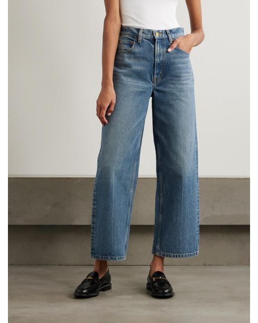 B Sides Blue Elissa High-Rise Wide-Leg Jeans