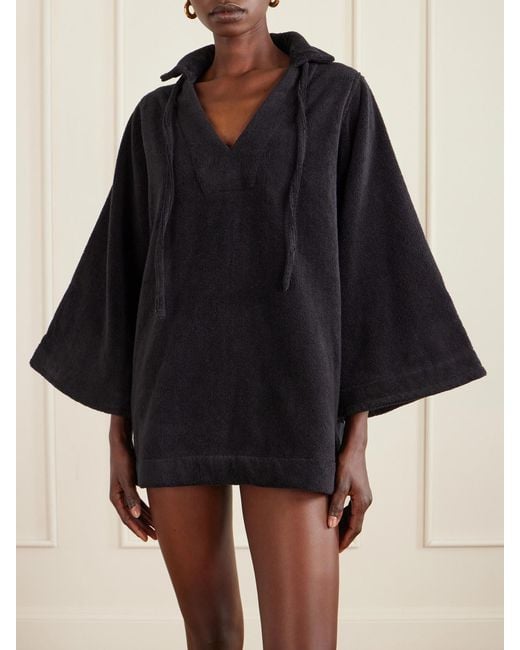 Lisa Marie Fernandez Blue Cotton-Terry Tunic