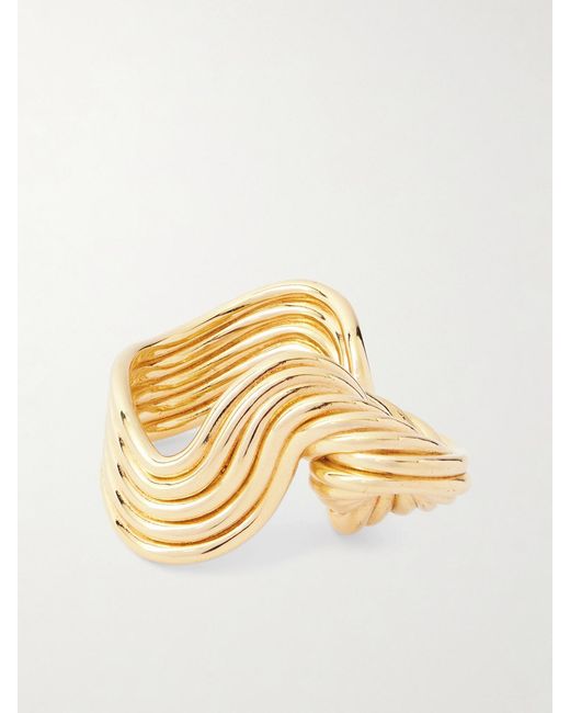 Bottega Veneta Metallic Plated Ring
