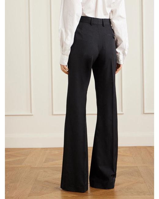 Stella McCartney Blue Wool Flared Pants