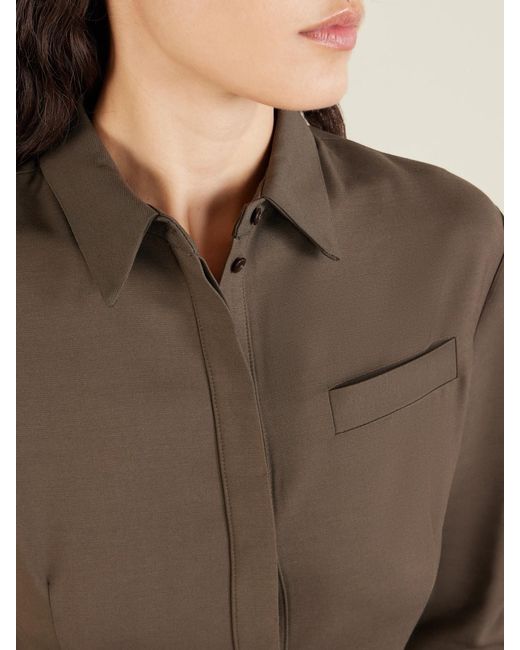 TOVE Brown Elvin Woven Shirt