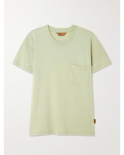 Jamie Haller Green The Pocket Tee Cotton And Modal-Blend Jersey T-Shirt