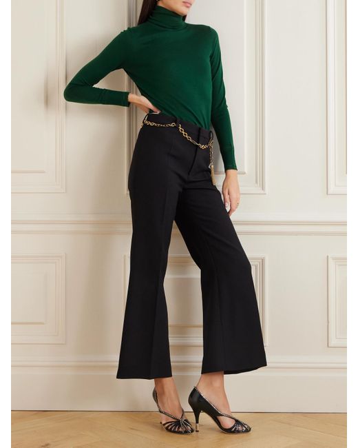 Chloé Green Rollkragenpullover Aus Wolle Mit Details