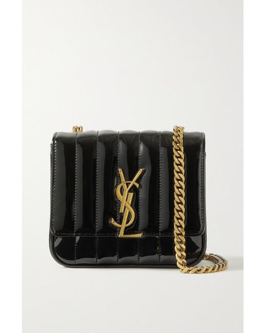 Saint laurent vicky shop quilted leather shoulder bag
