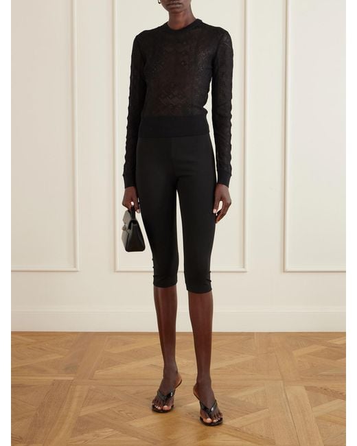 Dolce & Gabbana Blue Crochet Sweater