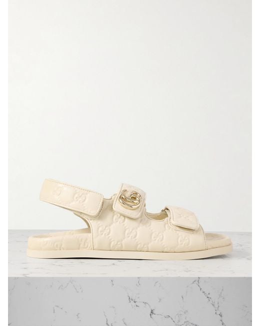 Gucci Natural Neutrals Sandals
