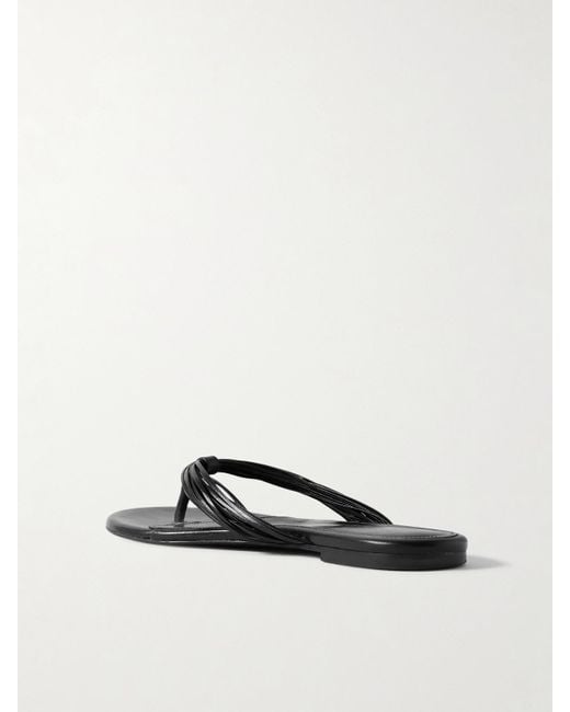Proenza Schouler White Cable Leather Flip Flops