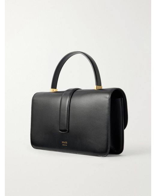 Khaite Black Blake Leather Shoulder Bag