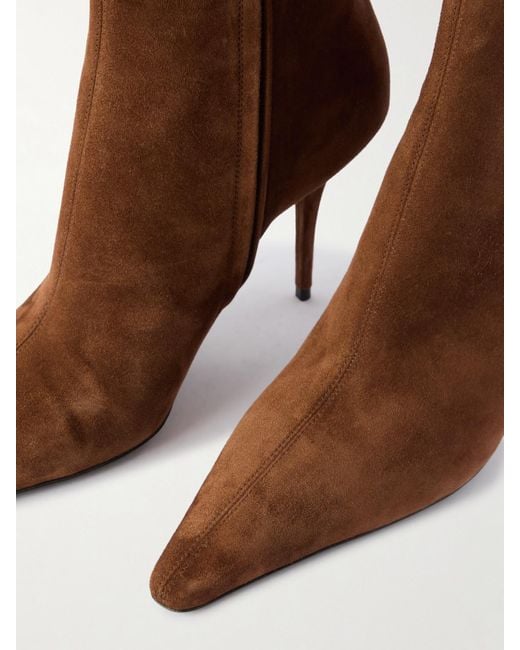 Bottines En Daim Ashley Saint Laurent en coloris Brown