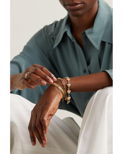 Marlo Laz Natural Southwestern 14-Karat Diamond Bracelet