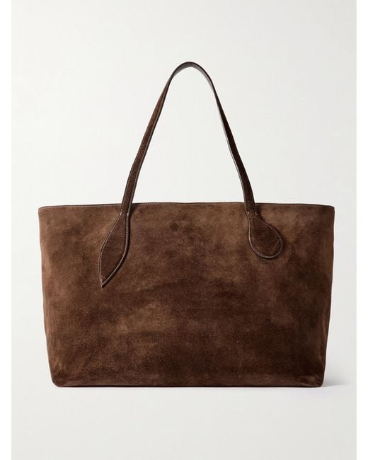 Liffner Brown Mega Sprout Suede Tote