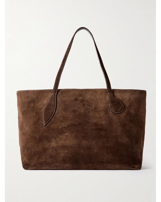 Liffner Brown Mega Sprout Suede Tote