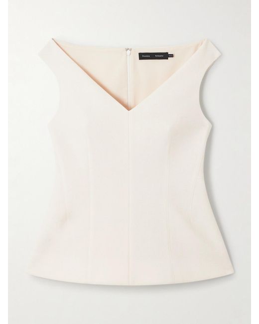 Proenza Schouler Natural Mariam Scuba Top