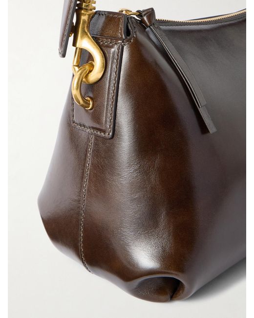 Dries Van Noten Brown Small Leather Shoulder Bag