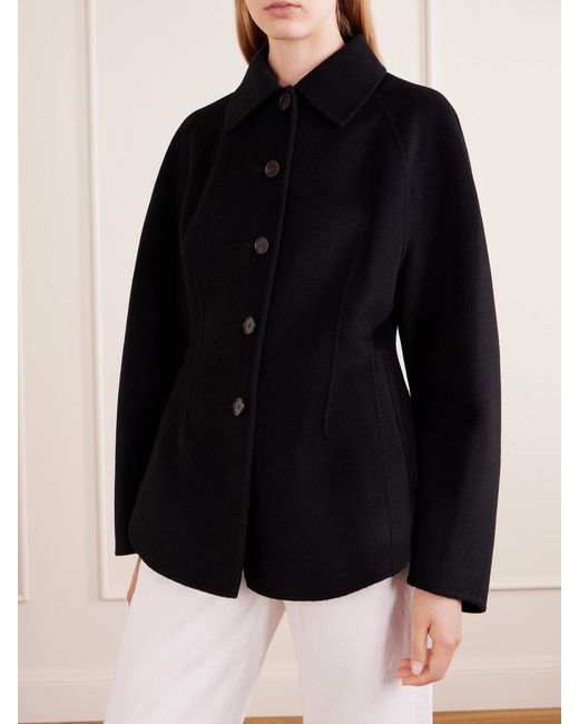 Rohe Black Wool And Cashmere-Blend Jacket
