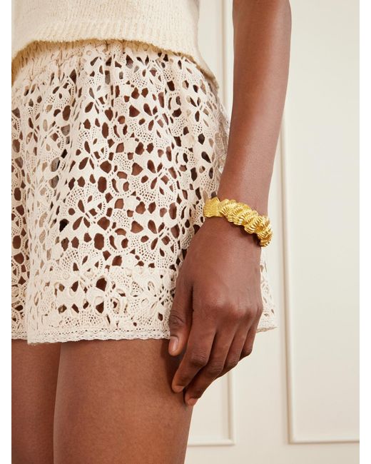 Suzie Kondi Natural Shkip Cotton-Lace Shorts