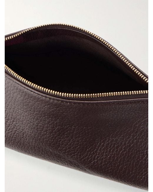 Calvin Klein Black Aurelis Textured-Leather Shoulder Bag