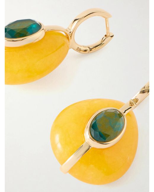 Roxanne Assoulin Metallic The Stone Pebble-Tone Crystal Earrings