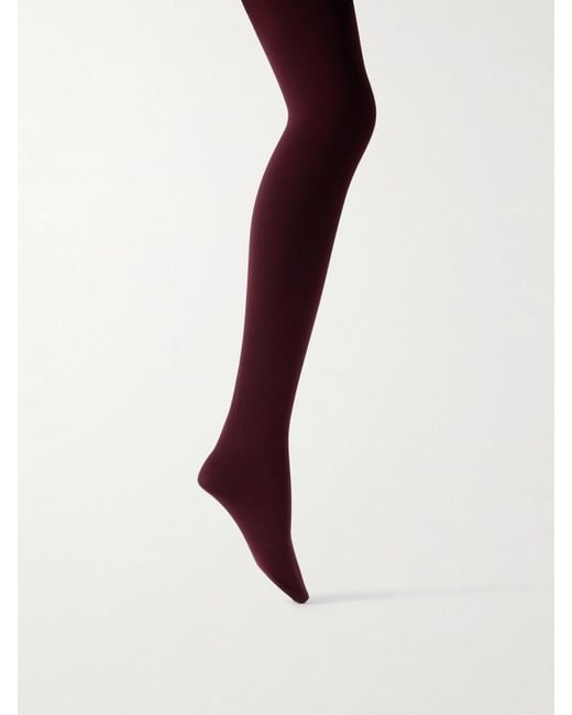 Alaïa Purple Strumpfhose Aus Stretch-Jersey