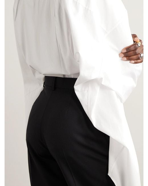 Marie Adam-Leenaerdt White Oversized Cotton-Poplin Shirt