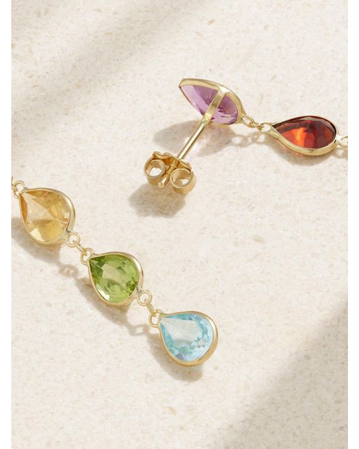 JIA JIA Natural Chakra Multi-Stone Earrings
