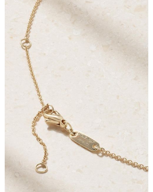 De Beers London Natural Talisman Medal 18-Karat Diamond Necklace