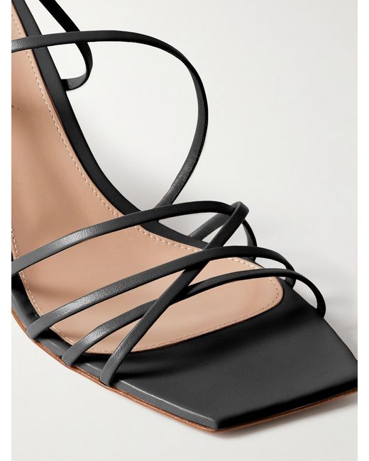 Gianvito Rossi Metallic 85 Leather Sandals