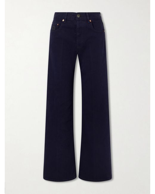 Blazé Milano Blue Clapotis Maline Mid-Rise Wide-Leg Jeans