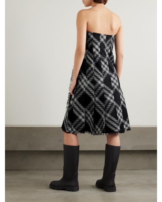 Burberry strapless shop dress