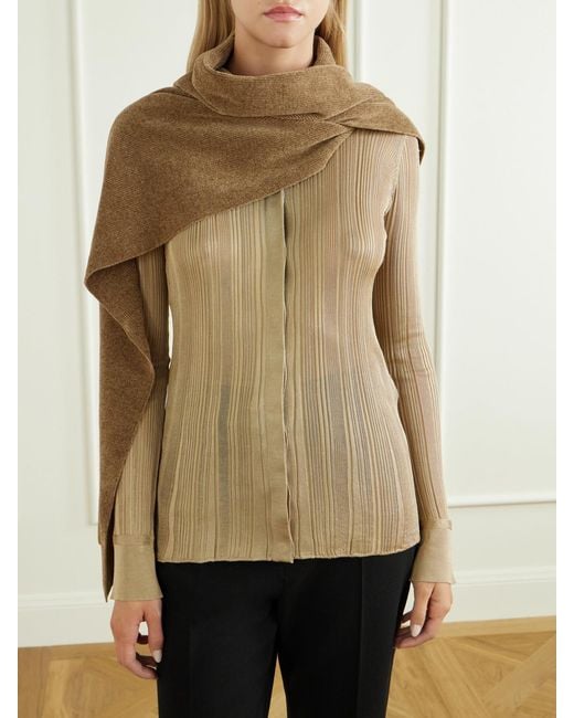 Gabriela Hearst Natural Solus Silk Scarf